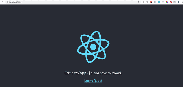 App de React en Localhost